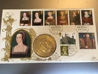 GB STAMPS BENHAM FAUX COIN / MEDALLION FIRST DAY COVER ANNE BOLEYN