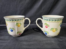Villeroy & Boch French Garden Fleurence Mugs Set of 2 - 3 1/2 "
