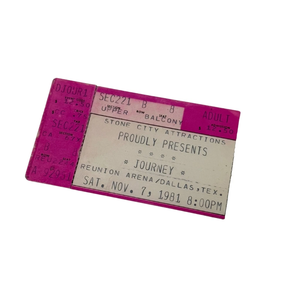 Lote 5 talones de boletos de concierto vintage Journey REO Speedwagon Doobie Bros 1978-82 Foto 3 de 4