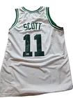Charlie Scott Signed / Auto Boston Celtics White Custom Basketball Jersey / BAS