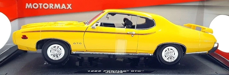 Motor Max 1/18 Scale Diecast 73133 - 1969 Pontiac GTO Judge - Yellow - Image 3 of 4