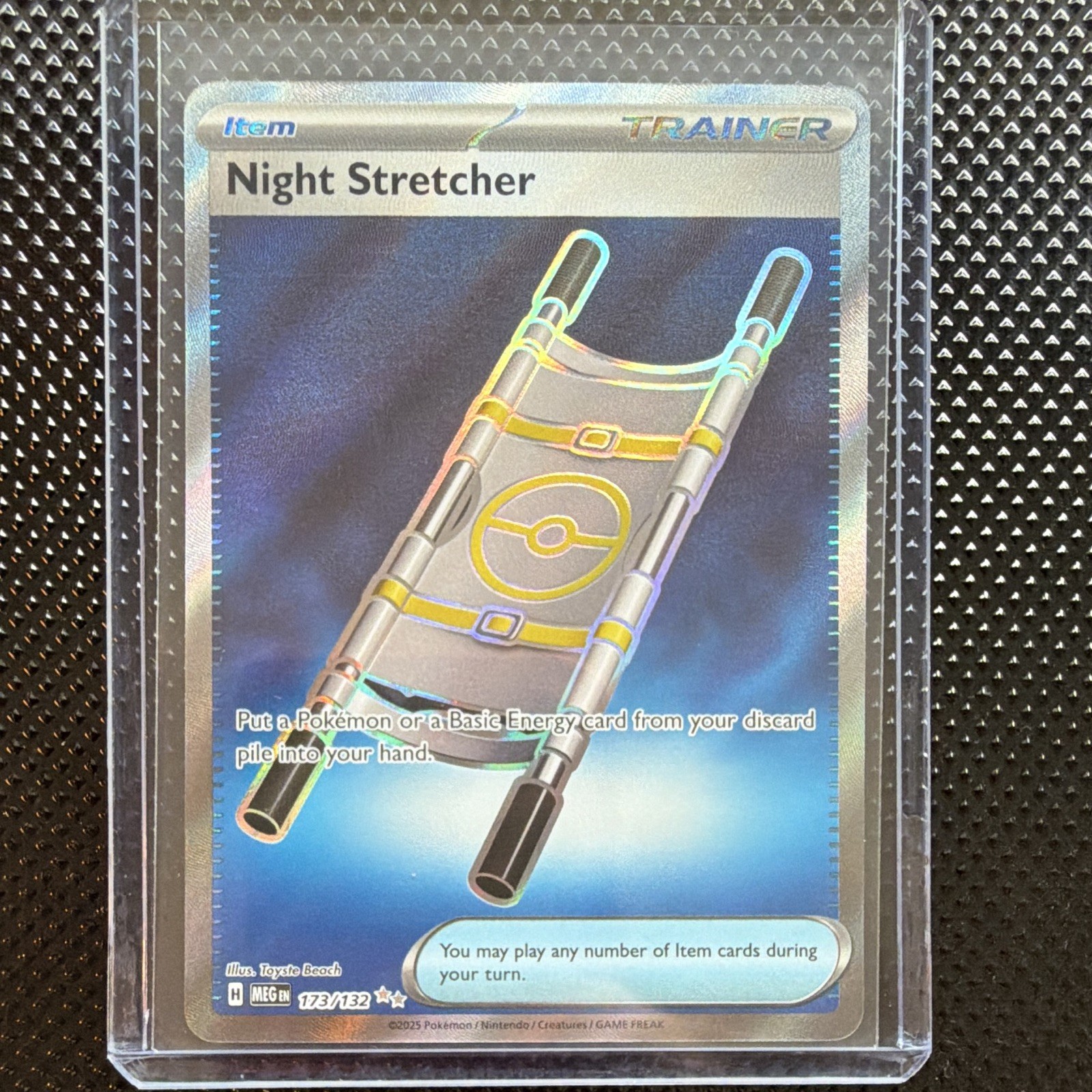 Pokemon TCG Night Stretcher 173/132 Me01 Mega Evolution Holo Ultra Rare English