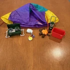 Vintage 2001 Barbie Campin' Playset, Coleman Camping Gear Mattel~ Incomplete