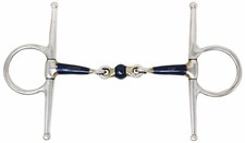 SS Full Cheek  Mouth 3-Piece Sweet Iron Dog Bone Snaffle Bit 35646