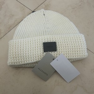 All Saints Ivory Knit Beanie wool blend AllSaints Women main image 4
