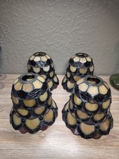 4 x Dale Antique Roadhouse Tiffany Lamp Stained Glass Lamp Shade Fall Colors