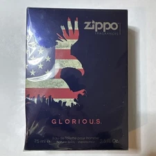 Zippo GLORIOUS Eau De Toilette Pour Homme Cologne Natural Spray 75ml - 2.5oz New