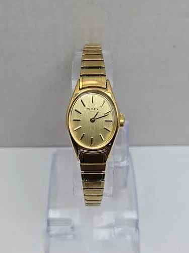 Vintage Timex Cavatina Gold Tone Manual Wind Womens Watch Dainty New Battery