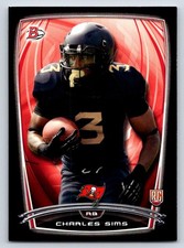 2014 Bowman 85 Charles Sims Rookies Black   Tampa Bay Buccaneers Football Card