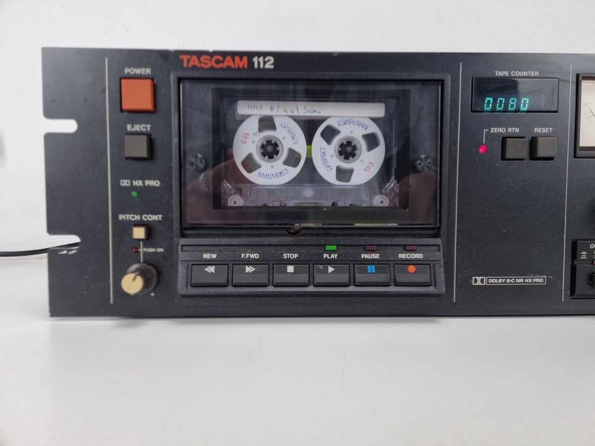 Tascam 112 Stereo Cassette Deck - Calibrated - Serviced No Recap