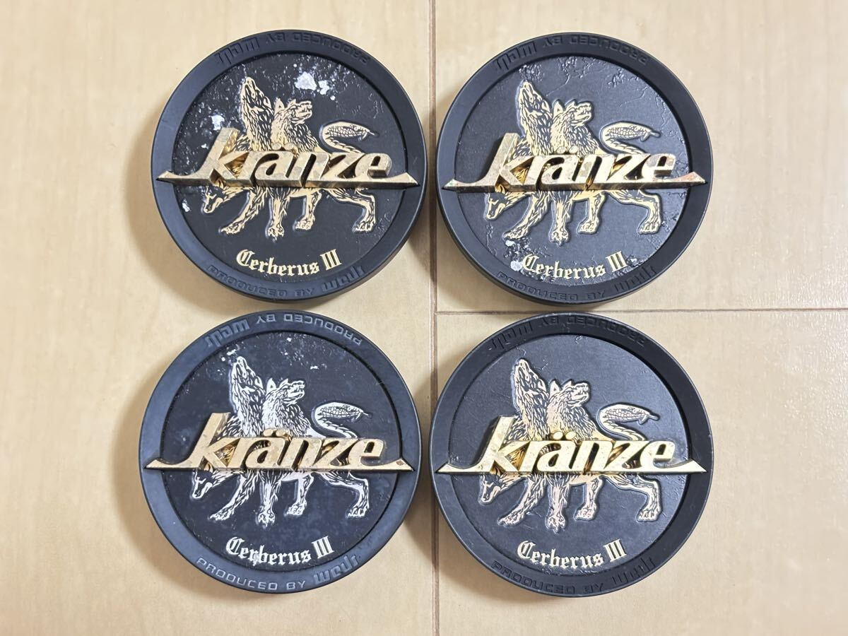 Weds Kranze Cerberus 3 Ⅲ Wheel Center cap set of 4 64mm Used Weds Kranze Cerberus 3 Ⅲ Wheel Center cap set of 4 64mm Used