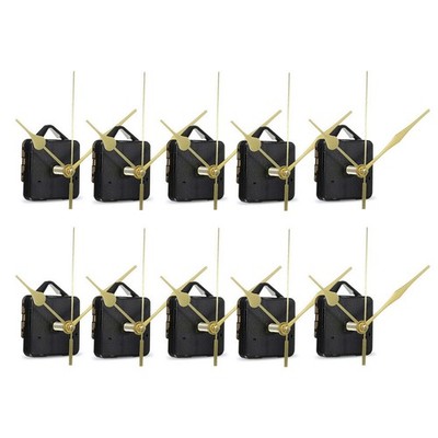 10 Stück 18 mm Leise Uhrwerk-Sets DIY Spindelzeiger Wand Quarzuhr Uhrwerk M8837