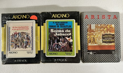 8-track Lot Of 3  Mariachi Valses Mexicanos Sones De Jalisco Mariachi Vargas - Picture 1 of 3