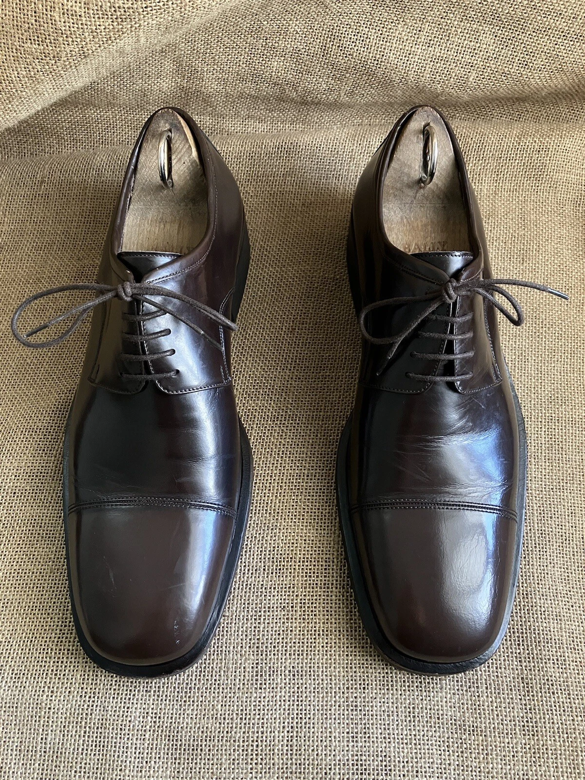 Chaussures derby homme Gucci cuir marron bout pointu pointure US 9    EU 42 E