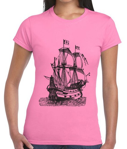 Sailing Ship Pirate Size Men's Women's T-Shirts Singlets boat marine water scuba - Picture 13 of 32