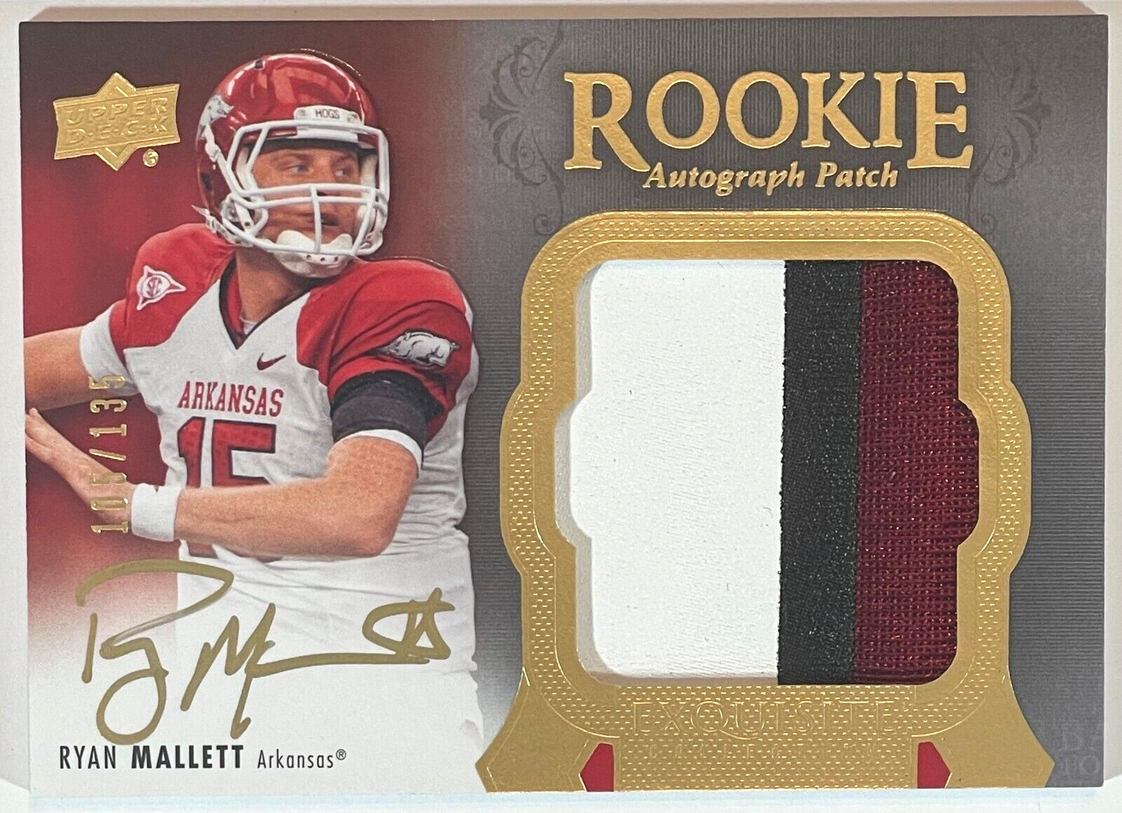 Ryan Mallett UD Exquisite Collection #142 Signature