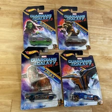 Hot Wheels Guardians Of The Galaxy Vol. 2 Gamora Rocket Drax Rocketfire Lot 4