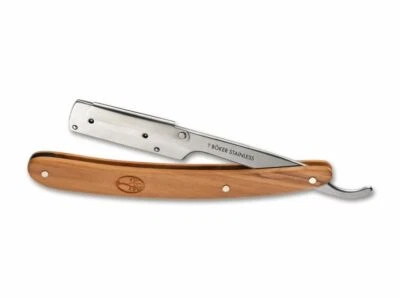 BÖKER Pro Razette Olive Rasiermesser Rasierklingenhalter Holzgriff Braun 140906 - Bild 1 von 2