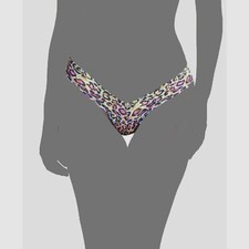  26 Hanky Panky Women's Pink Disco Diva Lace Thong Panty Size OS 2-12 