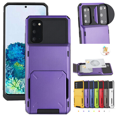 Fr Samsung S26 Ultra S25FE S21 A54 A35 Shockproof Hybrid Wallet Card Slot Case