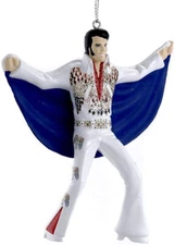 KURT ADLER 4.5“ ELVIS PRESLEY® IN EAGLE SUIT w/CAPE CHRISTMAS ORNAMENT EP1141