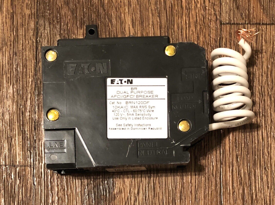 NEW Eaton BRP120A1CS 20A Dual Function All-In-One Circuit Breaker 786689166342 - Foto 9