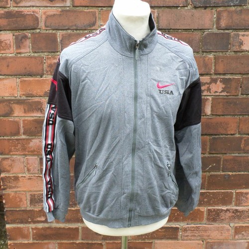 Nike Vintage White Label Chándal Top Chaqueta de pista Gris Rojo para  Hombre S pequeño 90s | eBay