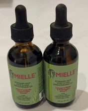 2 Pack Mielle Rosemary Mint Scalp & Hair Strengthening Oil 2 floz