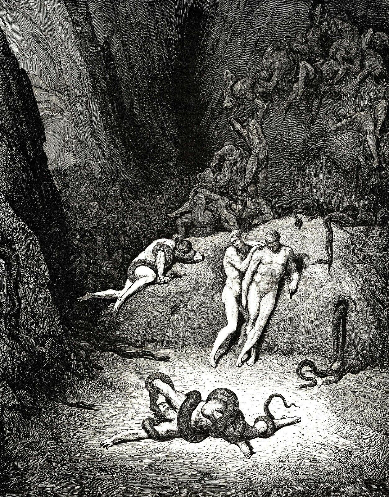 Dante Inferno by Dore t22 Photograph by Historic illustrations