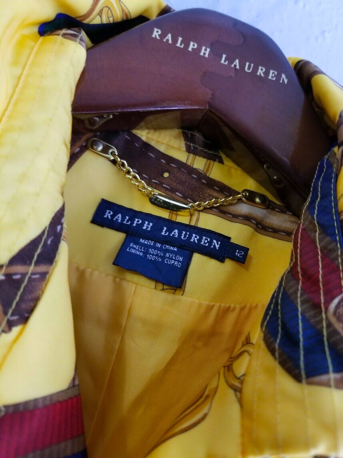 RARE RALPH LAUREN BLUE LABEL ALLOVER STIRRUP WOMEN'S EQUESTRIAN TRENCH COAT:12 image 6