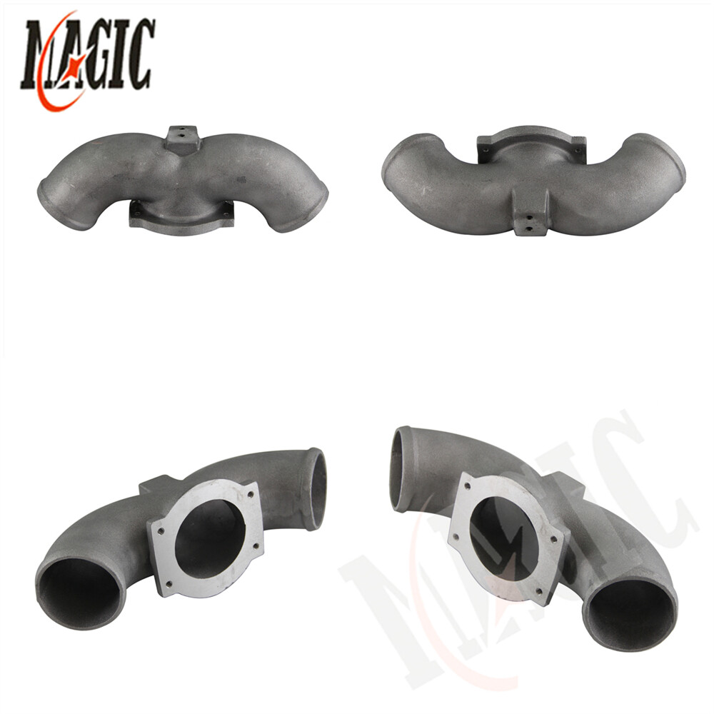 DUAL PIPED AIR INTAKE TWIN TURBO W/2X FILTER FOR NISSAN