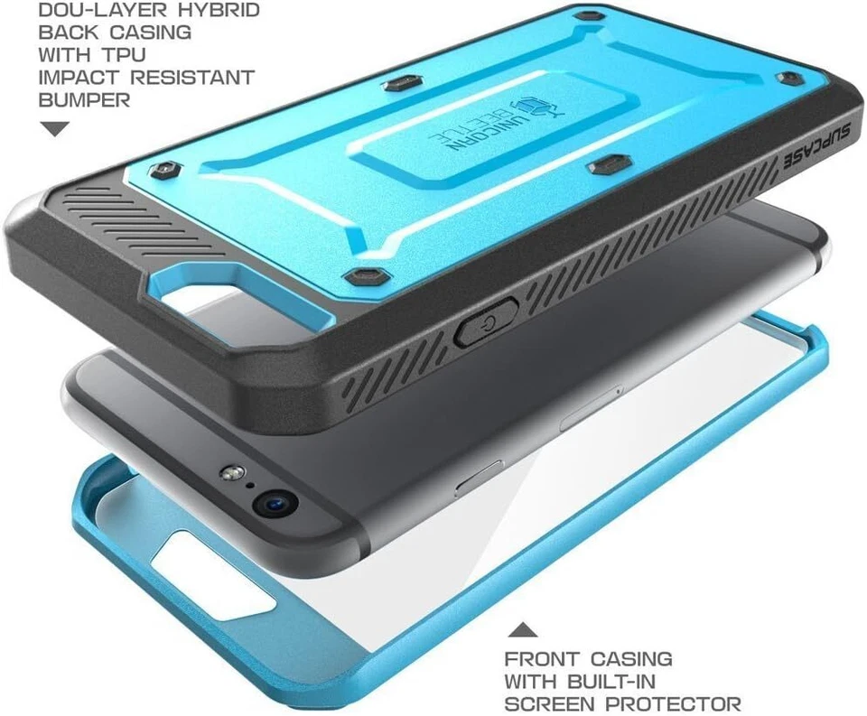 iPhone 6PLUS / 6S PLUS 5.5" Case SUPCASE with Holster / Screen Protector Cover - Image 3 of 4