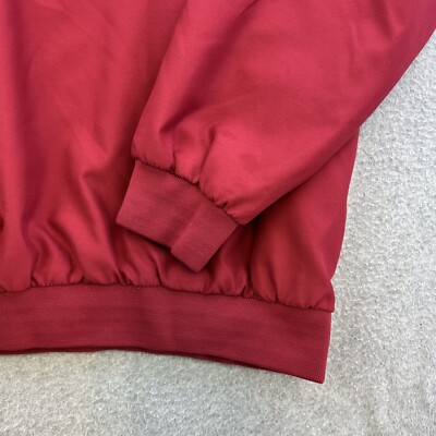 Callaway Golf Jacket Mens Large Red Long Sleeve V Neck Pullover