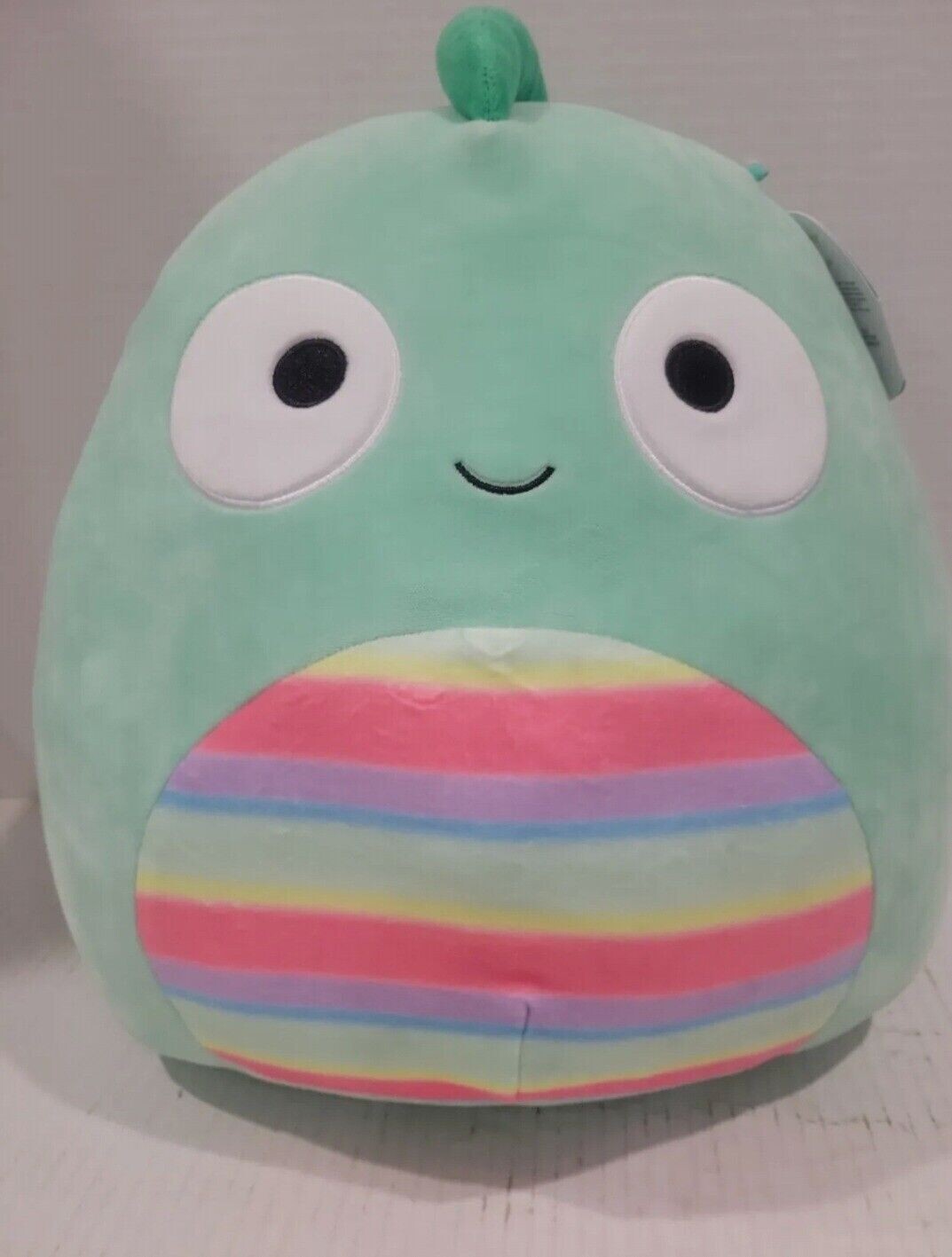 Squishmallow 14 Inch Kent Chameleon Plush Green Rainbow Rare BNWT