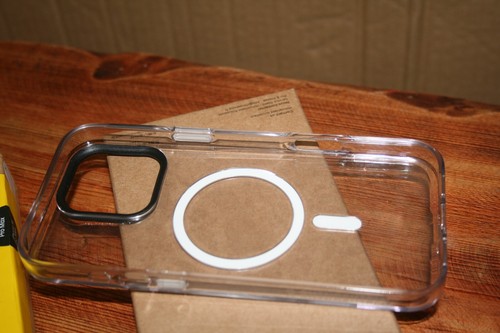 FUNDA TRANSPARENTE RHINOSHIELD MAGSAFE IPHONE 16 PRO MAX ANILLO CÁMARA NEGRO CRISTALINO - Imagen 9 de 10