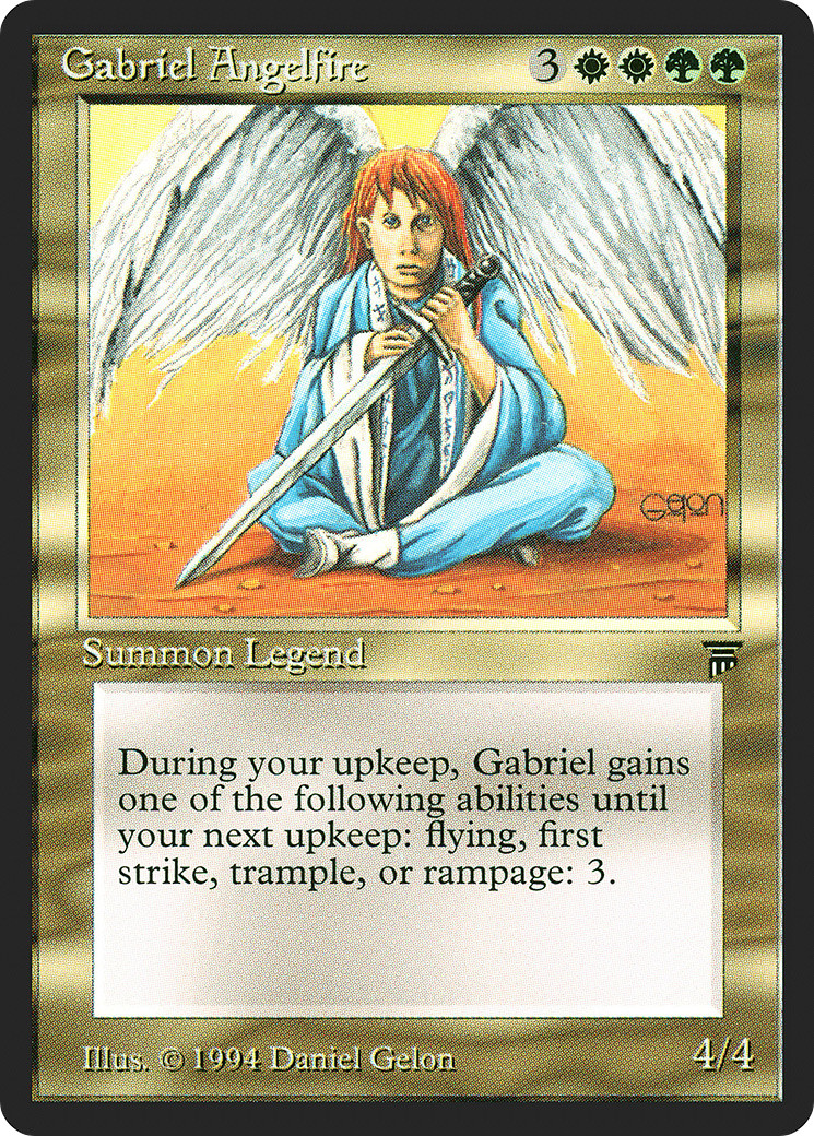 Gabriel Angelfire X (1) Legends - Excellent/Near Mint -MTG- 4RCards
