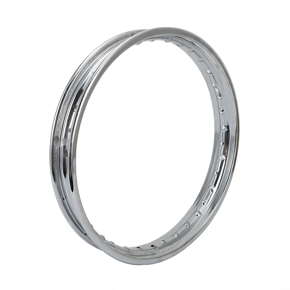 Chrome 18x1.85" Rear Wheel Drum Rim For Honda Hawk 250 SL125K SL175 SL175K SL350 Foto 3 de 4