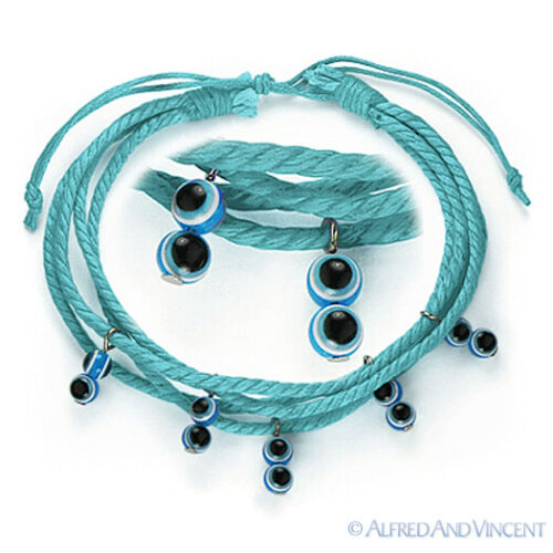 Ciondolo Perline Resina Malocchio Bracciale Turco Nazar Greco Judaica Hamsa Kabbalah - Foto 5 di 5
