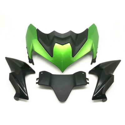 Green Front Nose Headlight Fairing Set Carbon Fiber For KAWASAKI Z 900 2020 2021