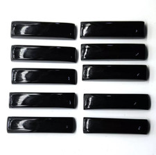 NATURAL BLACK ONYX CABOCHON LONG RECTANGLE SHAPE LOOSE GEMSTONE JEWELLERY