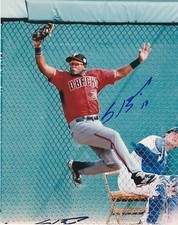 SOCRATES BRITO  ARIZONA DIAMONDBACKS   ACTION SIGNED 8x10