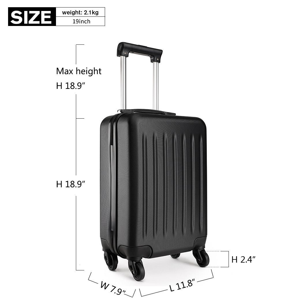 20/24/28 Inch ABS Travel Case Hard Shell Spinner 4 Wheels Suitcase
