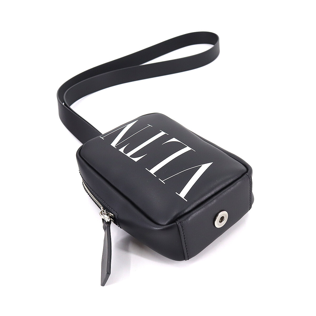 VALENTINO GARAVANI VLTN Body Shoulder Bag Leather Black