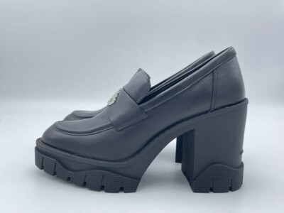 Scarpe donna tacco alto FORNARINA Lisbona7 nero décolleté ecopelle