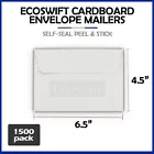 1500 - 6.5x4.5 ECOSWIFT 自封 RIGID 航运平盘卡片信封邮件