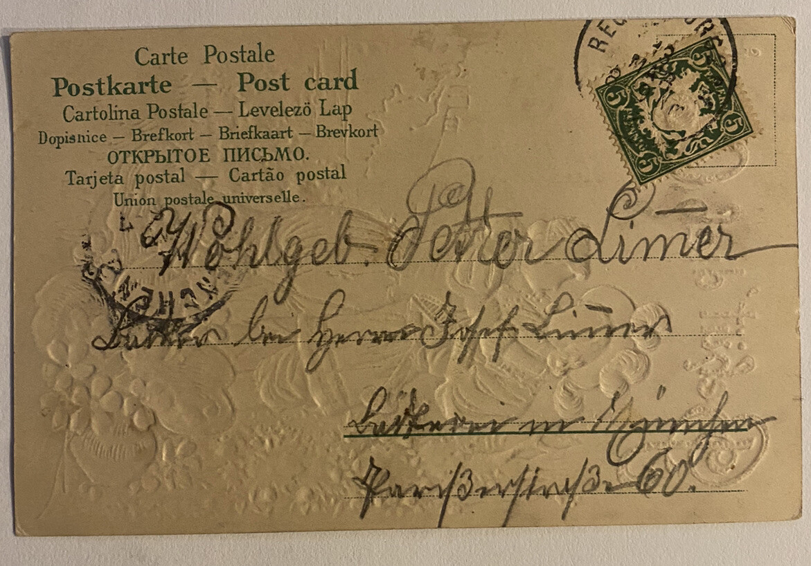 Vintage Gold Embossed Ornate German Postcard. Early 1900s | eBay