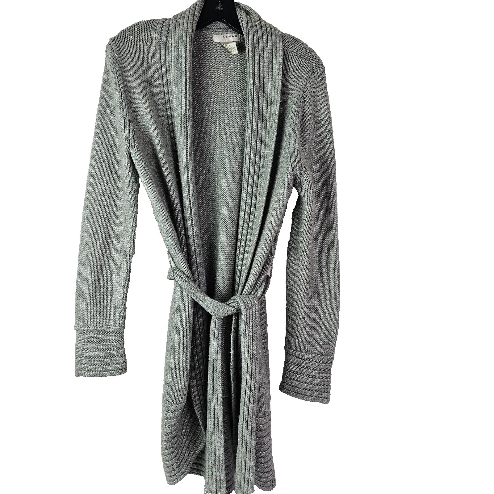 Kenar 尼龙纯色带图案毛衣