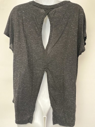 Top donna Spalding Activewear spacco schiena nero Amazzonia argento taglia L - Foto 5 di 7