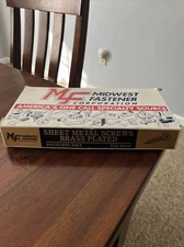 Midwest Fastener Sheet Metal Screw Assortment Brass Plated, Flat Head