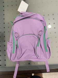Pottery Barn Kids Fairfax Purple With Green Detail Backpack Nwt